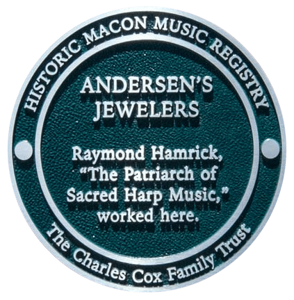 Historic Macon Music Registry Plaque